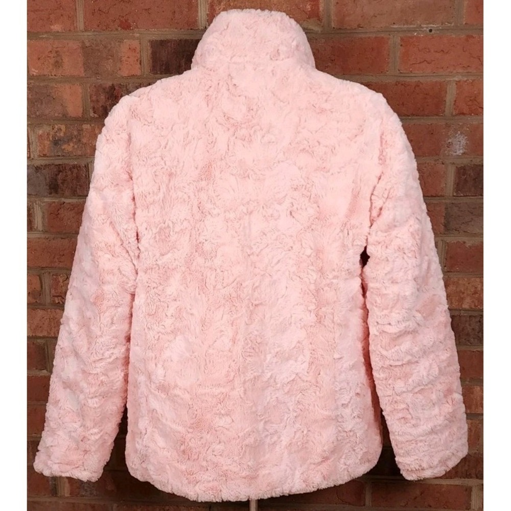 The North Face Reversible Mossbud Swirl Pink Insulated Full Zip Jacket Girls XL - Picture 5 of 9